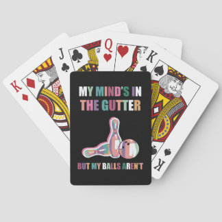 Baralho Minha mente está na sarjeta, mas minhas bolas não