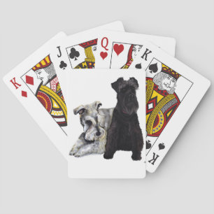 Baralho Mini cartões do Schnauzer