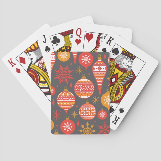 Baralho Minimalist Christmas Aesthetic Pattern - Holiday  (Verso)