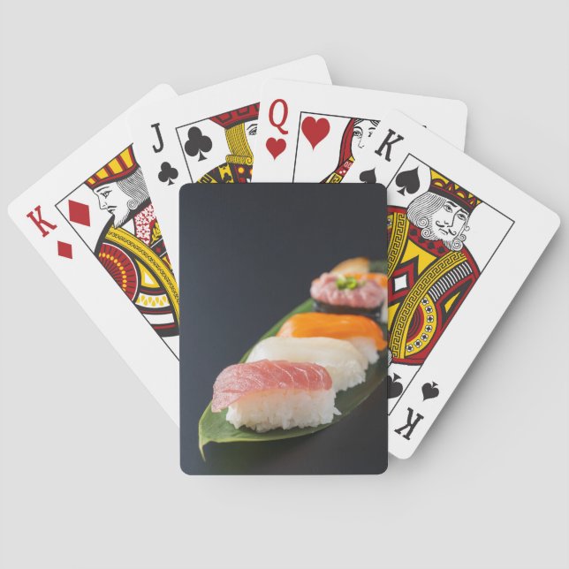Baralho Minimalist Sushi on Leaf Presentation (Verso)