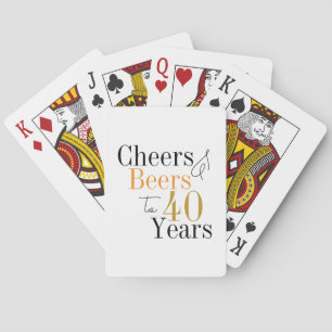 Baralho Mínimo de Cerveja do aniversário de 40 anos