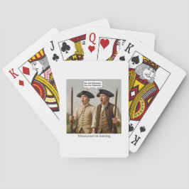 Baralho Minutemen in training.