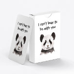 Baralho Moderna citação Romântica com Panda Negra e Branca<br><div class="desc">Procurando um presente especial que fale muito sem dizer uma palavra? Nossa coleção oferece uma variedade de produtos, desde o charmoso decoro doméstico até acessórios de na moda, perfeito para surpreender seus entes queridos ou se tratar. Estes itens não só acrescentam um toque de romance aos seus arredores, como também...</div>