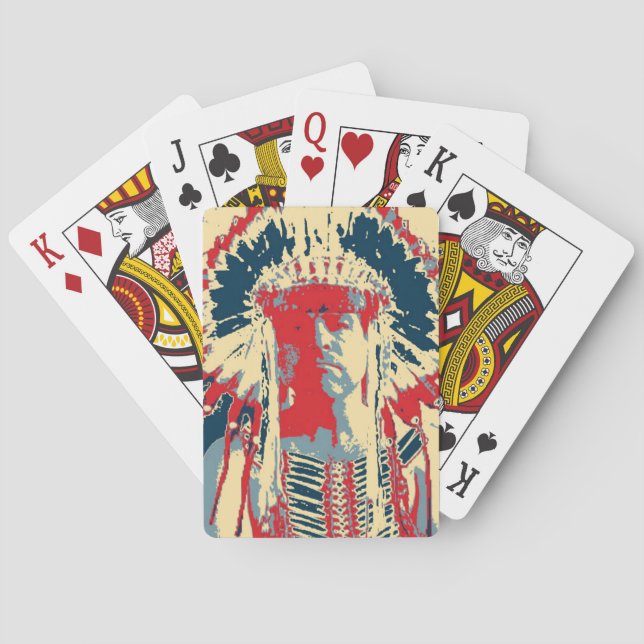 Baralho Mohawk Indian Deck of Cards (Verso)