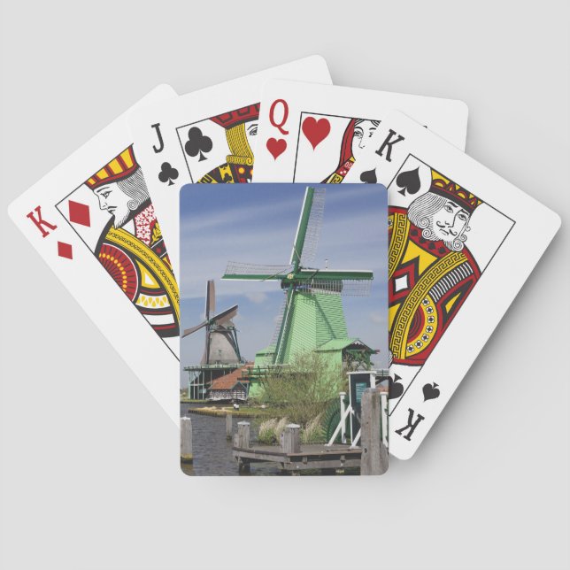Baralho Moinho de vento, Zaanse Schans, Holanda, Países Ba (Verso)