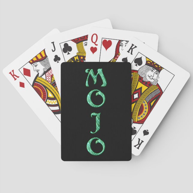 Baralho Mojo Black Poker jogando cartas (Verso)
