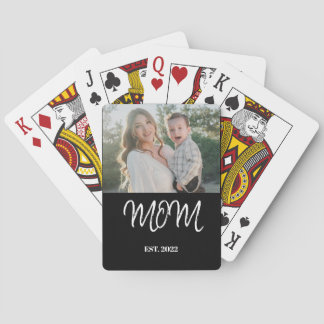Baralho Mom established, Poker Cards with Photo 