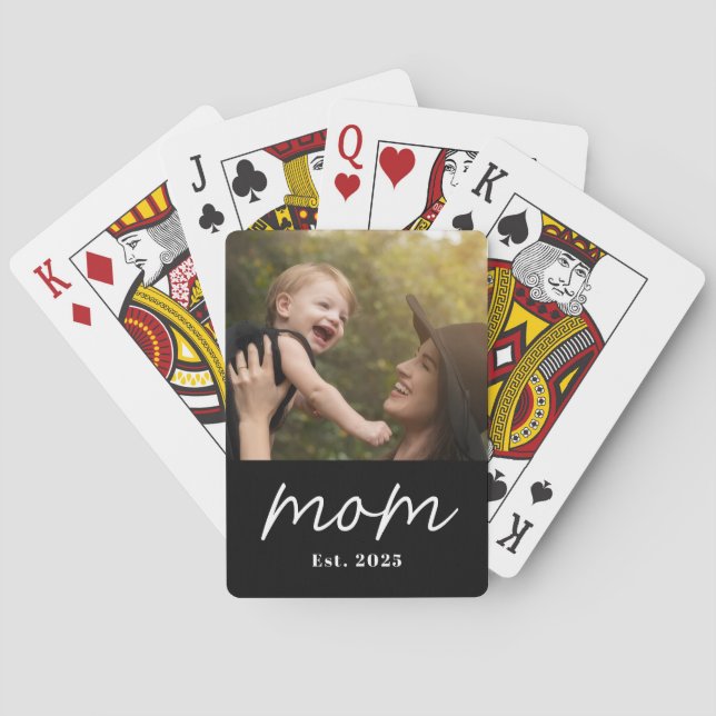 Baralho Mom Established Script Black Photo (Verso)