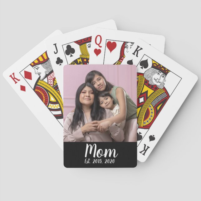 Baralho Mom Established Script Black Photo (Verso)