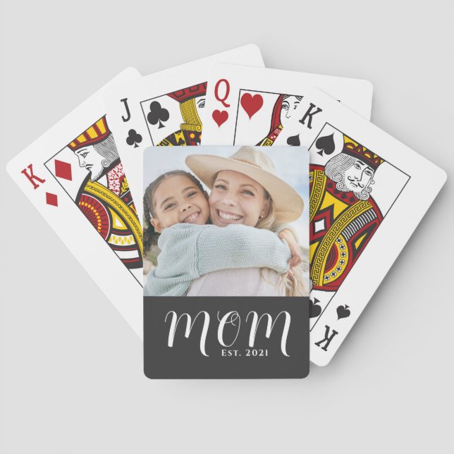 Baralho Mom Established Script Black Photo (Verso)