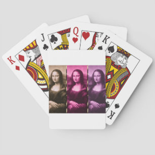 Baralho Mona Lisa Animal Imprime Chocolate Rosa Puro