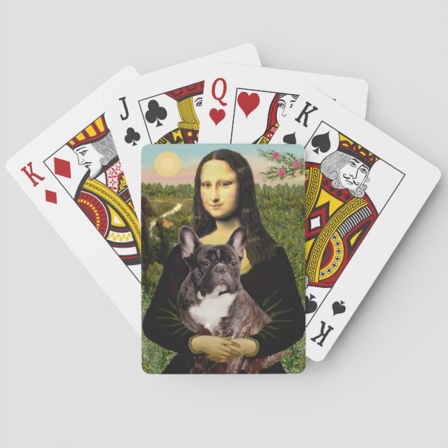 Baralho Mona Lisa - Bulldogue Francês Malhado (Verso)