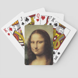 Baralho Mona Lisa close up por Leonardo da Vinci