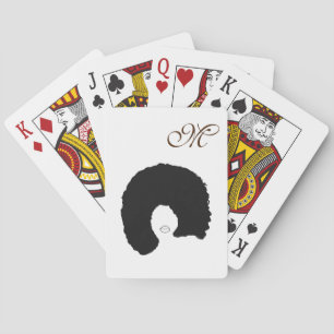 Baralho Monograma de Cabelo Afro
