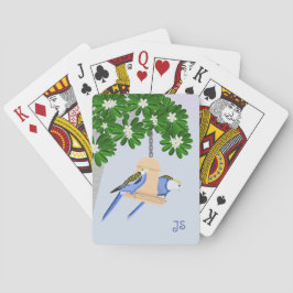 Baralho Monograma de peças rosellas de Casal bonito