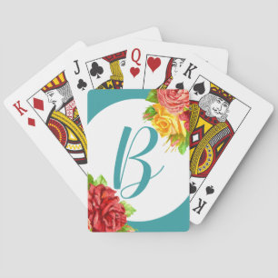 Baralho Monograma Floral