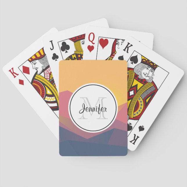 Baralho Monograma Geométrico Minimalista (Verso)