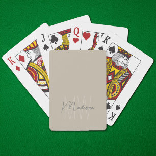 Baralho Monograma Moderno Personalizado