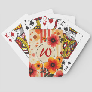 Baralho Monograma Quic Floral Dissipado Vibrante