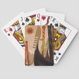 Baralho Monogramas Venice Canals Itália