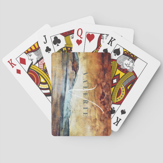 Baralho Montagens de Aquarela Magnética Vintage (Verso)