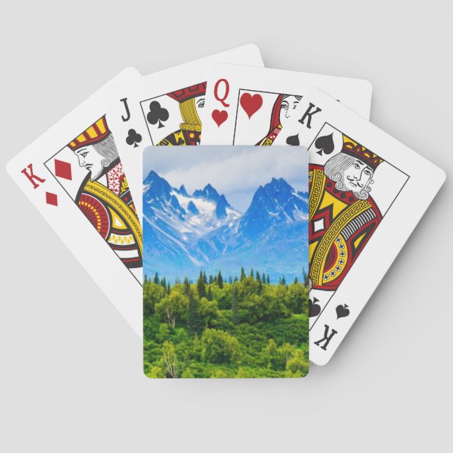 Baralho Montanhas majestosas de Alaska (Verso)