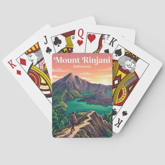 Baralho Monte Rinjani Indonésia (Verso)