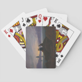 Baralho Moonrise pelo mar (por Caspar David Friedrich)