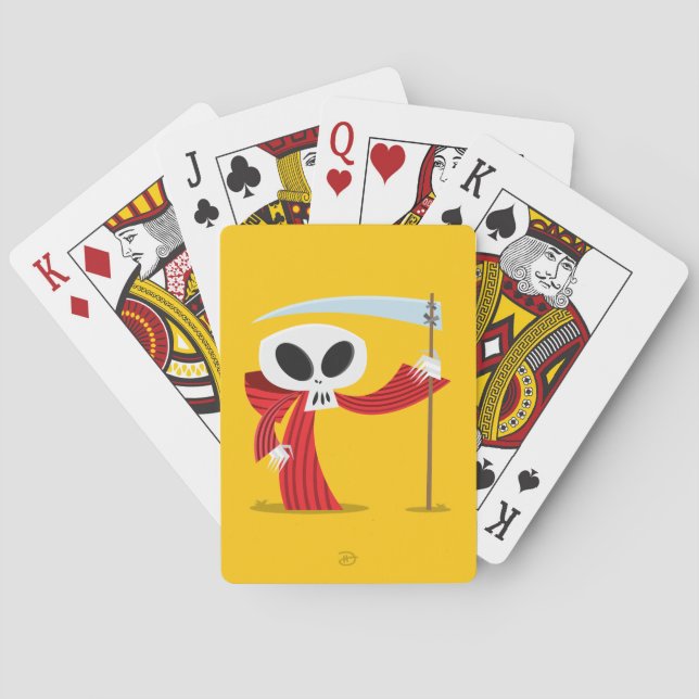 Baralho Morte vermelha - cartões de jogo (Verso)