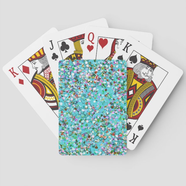 Baralho Mosaico Multicolor Moderno Brilho Grit #7 (Verso)