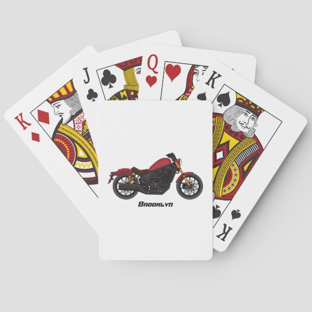 Baralho motocicleta legal (Verso)