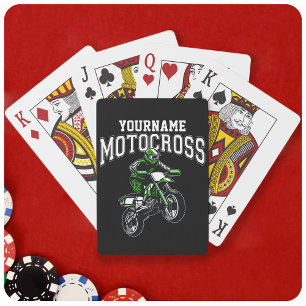 Baralho Motocross Dirt Bike Racing Personalizado
