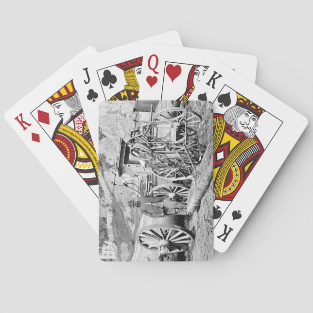 Baralho Motor de Fogo da Guerra Civil, 1865 (Verso)