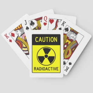 Baralho Muito divertido Sinal RADIOATIVO