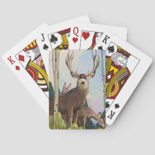 Baralho "Mule Deer Buck and Doe", por W Herbert Dunton