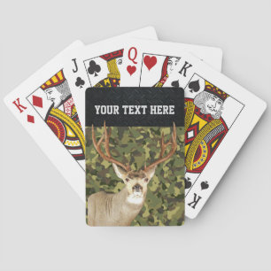 Baralho Mule Deer Camo Caçando Antiguadores Personalizados