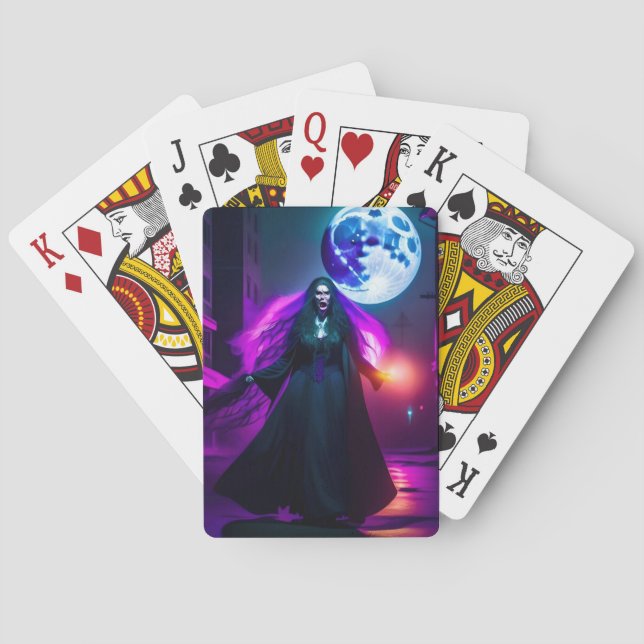 Baralho mulher à vela (Verso)