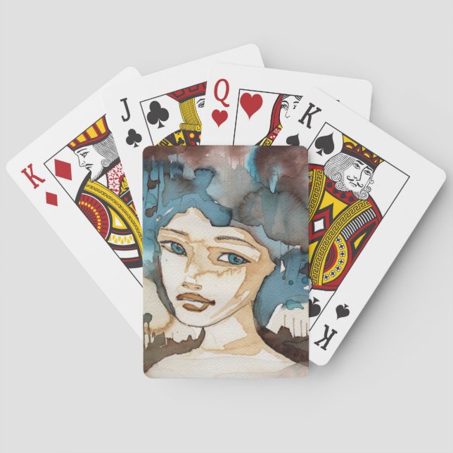 Baralho Mulher azul (Verso)