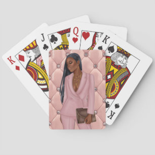 Baralho Mulher-chefe afro-americana personalizada