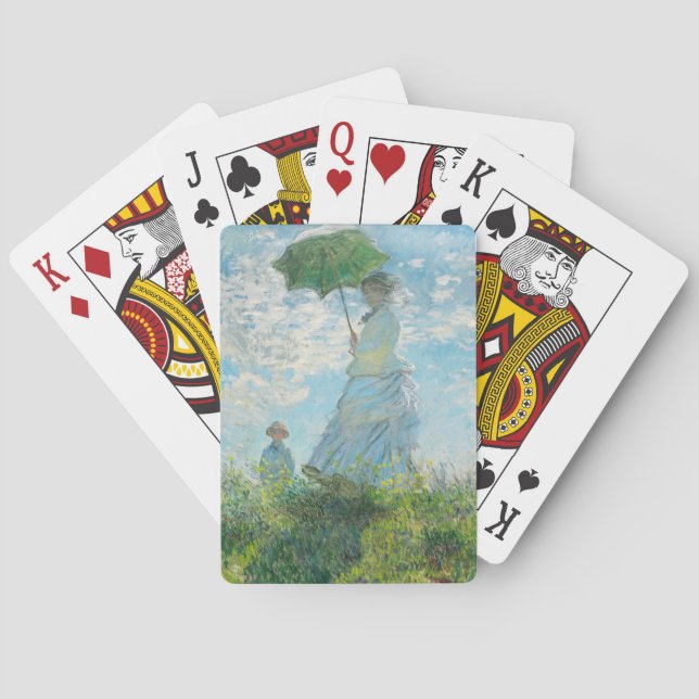 Baralho Mulher com Parasol Claude Monet (Verso)