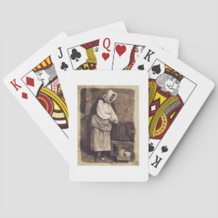 Baralho Mulher da ostra, 1843-47 (impressão do papel de