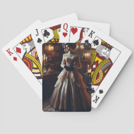 Baralho Mulher Elegante Misteriosa Vitoriana Vintage