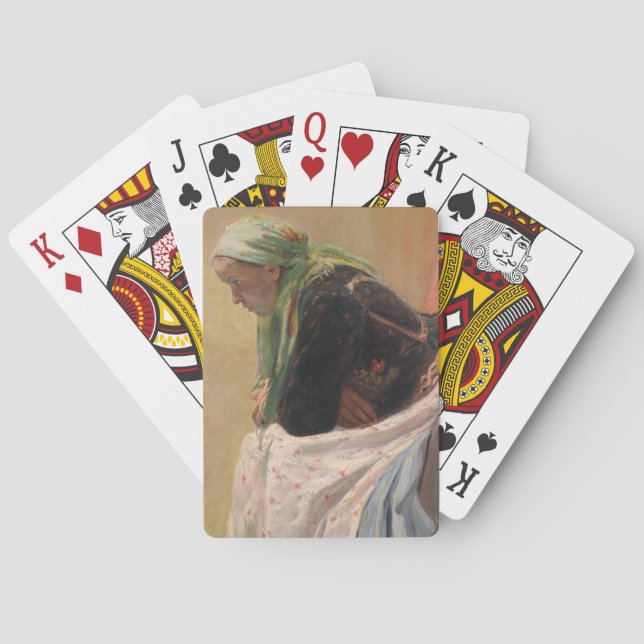 Baralho Mulher em Profundo Pensamento (por Oleksa Novakivs (Verso)