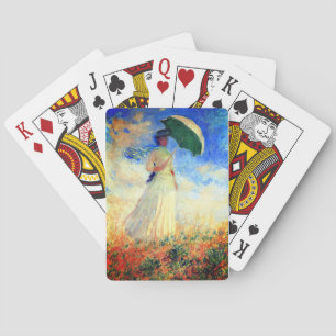 Baralho Mulher Monet com Parasol à Direita