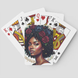 Baralho Mulher Negra Floral Afro