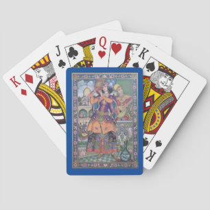 Baralho Mulheres índias Vintage jogando cartas