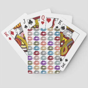 Baralho Na moda Lábios coloridos #39