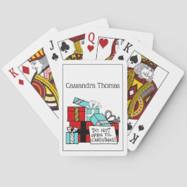 Baralho Não Abrir até o Natal apresentar Natal