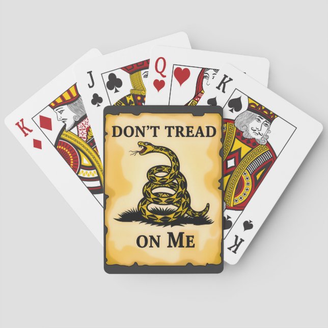 Baralho Não me pise na camiseta (Verso)