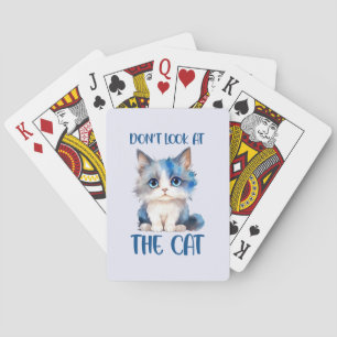 Baralho Não olhe para o gato - Adorável gatinho Bluish